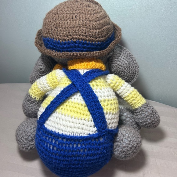 Handmade Crochet Elephant - Picture 4 of 8